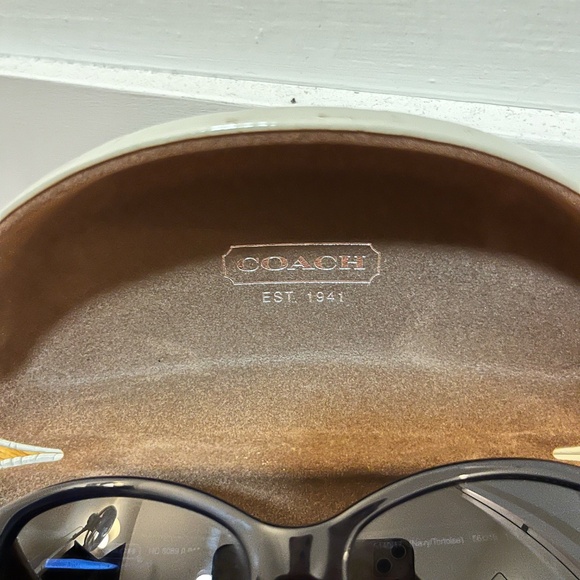 Coach Navy Blue Sunglasses (with Original Case and Cloth) - Picture 2 of 10